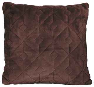 Diamond Square Quilted Coverlet 4-Piece Bedspread Set, Chestnut, Queen