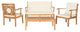 Safavieh Montclair 4-Piece Indoor-Outdoor Living Set, Natural