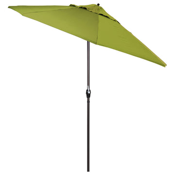 9'' Bronze Auto-tilt Crank Lift Aluminum Umbrella, Olefin, Kiwi