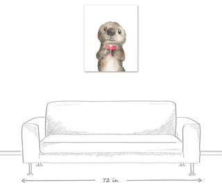 Otter Love 24x30 Canvas Wall Art