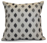 Decorative Holiday Pillow Geometric, Gray, 18"x18"