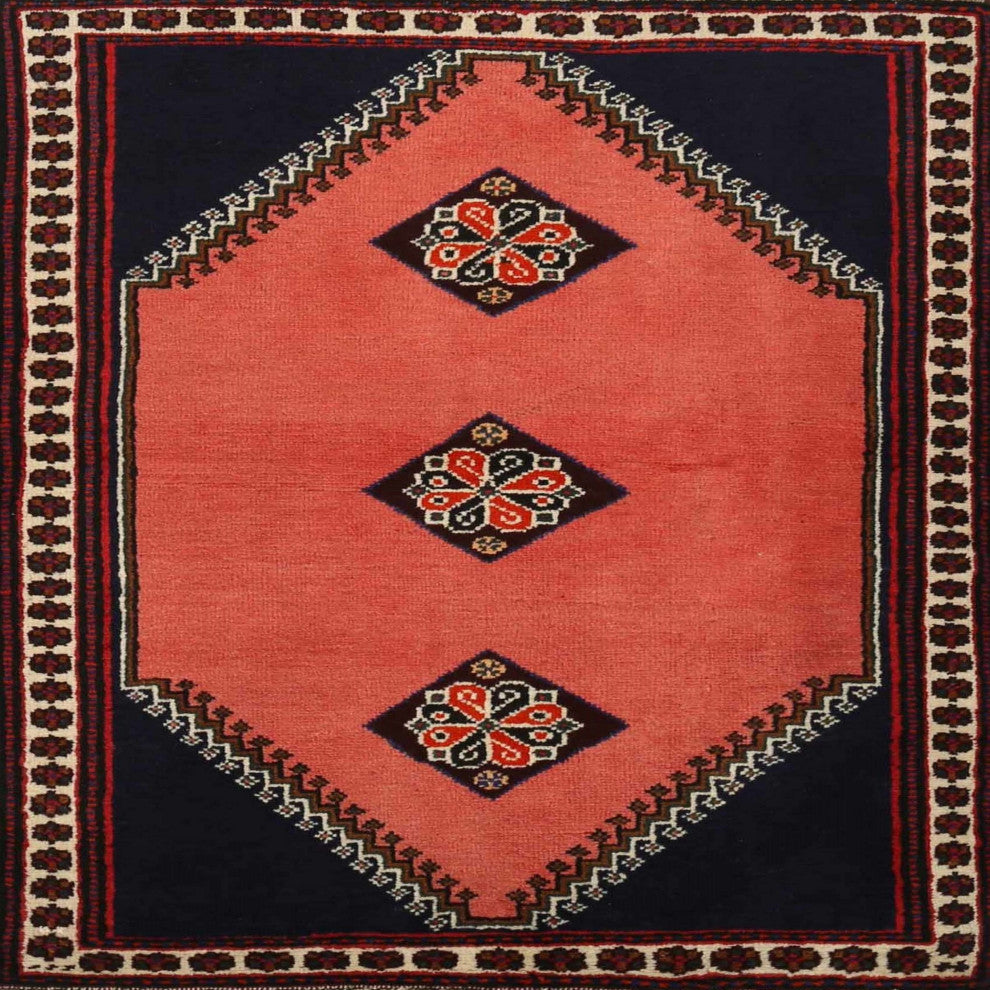 Ahgly Company Indoor Square Traditional Area Rugs, 5' Square