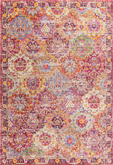 Flori Bohemian Medallion Area Rug, 5x8