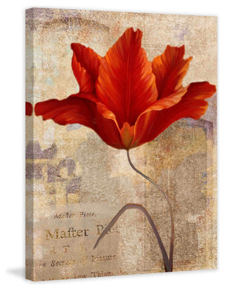 "Red Masterpiece I" Painting Print on Wrapped Canvas