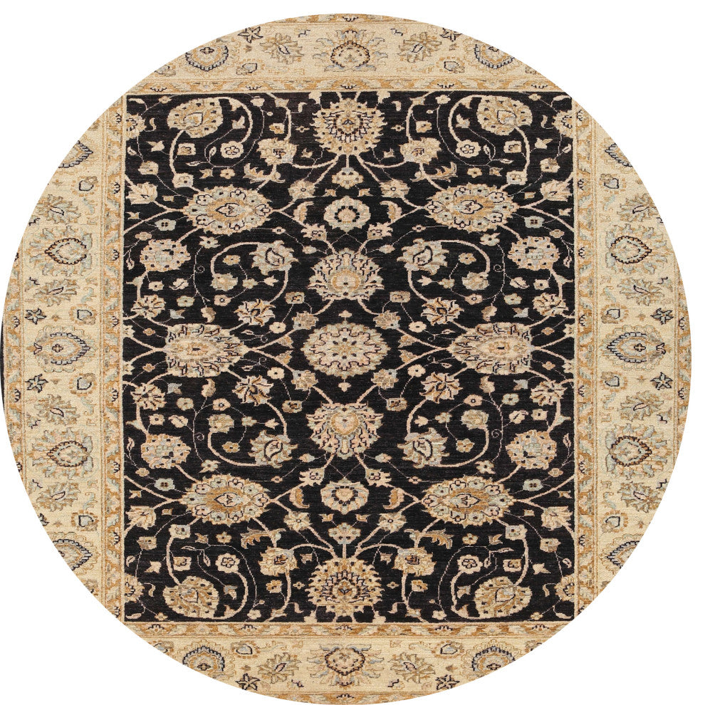 Ahgly Company Indoor Round Traditional Area Rugs, 4' Round