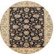 Ahgly Company Indoor Round Traditional Area Rugs, 4' Round