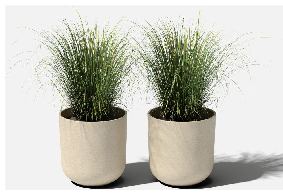 Pure Series Kona Planter, Sand, 10", 2 Pack