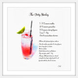 "Dirty Shirley" Framed Painting Print, 18"x18"