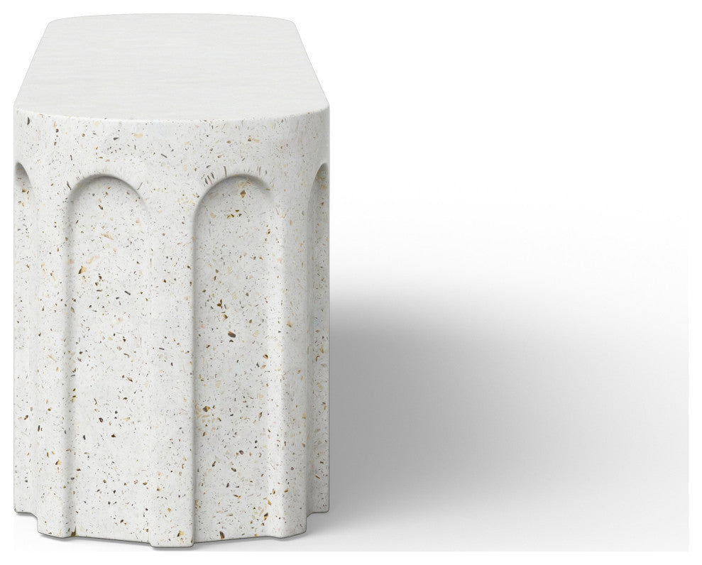 Mixx, Atlas Bench, Ivory Terrazzo
