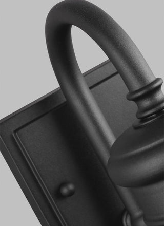 Redding Station Small Lantern, Textured Black