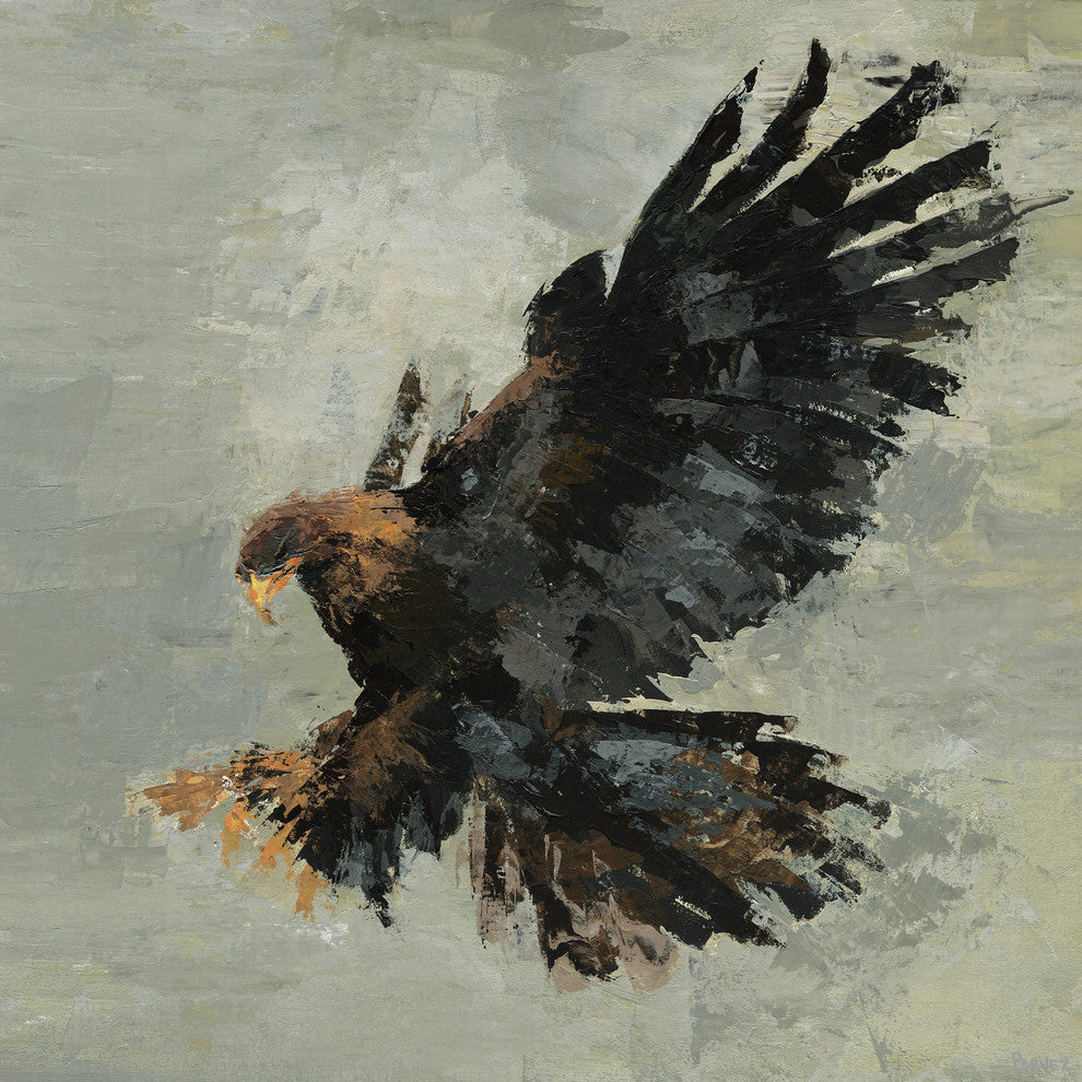 "The Great Eagle" Painting Print on Wrapped Canvas, 40"x40"