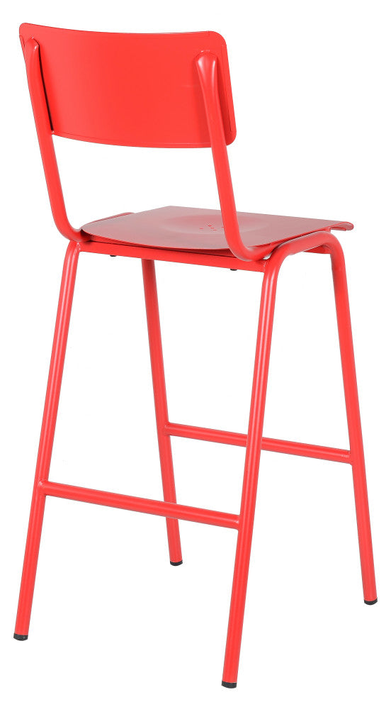 Corrisa 30'' Patio Bar Stool,Frosted Red (Set of 2)