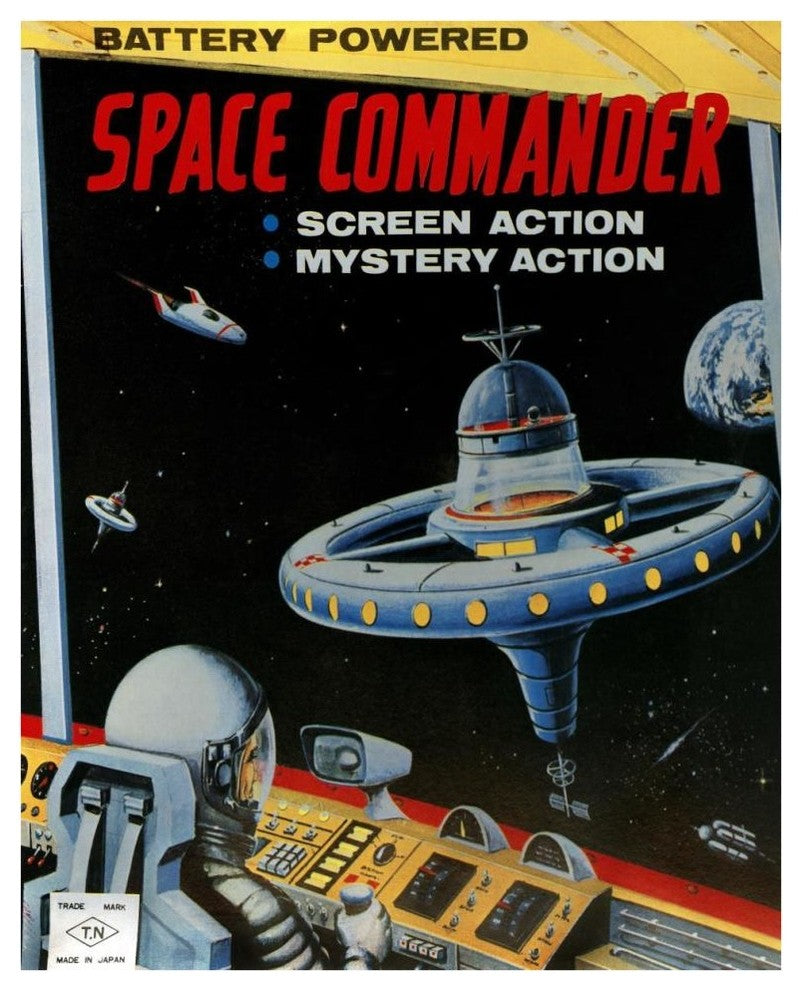 "Space Commander" Digital Paper Print by Retrorocket, 34"x42"