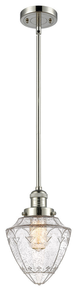 Innovations 201S-PN-G664-7 1 Light Mini Pendant, Polished Nickel