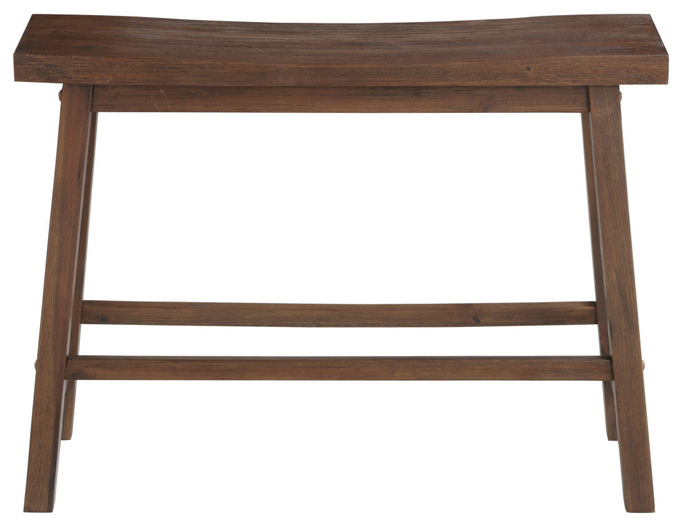 Sonoma Saddle Bench, Chestnut Wire-Brush