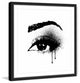 Marmont Hill, "Black Drip Eye" by Amanda Greenwood Framed Painting Print, 12x12