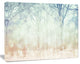 Winter with Foggy Forest, Landscape Canvas Art Print, 40"x30"