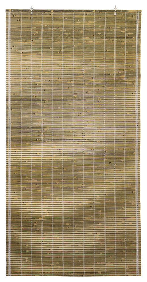 Burnt Bamboo Cordless Window Shade, Natural