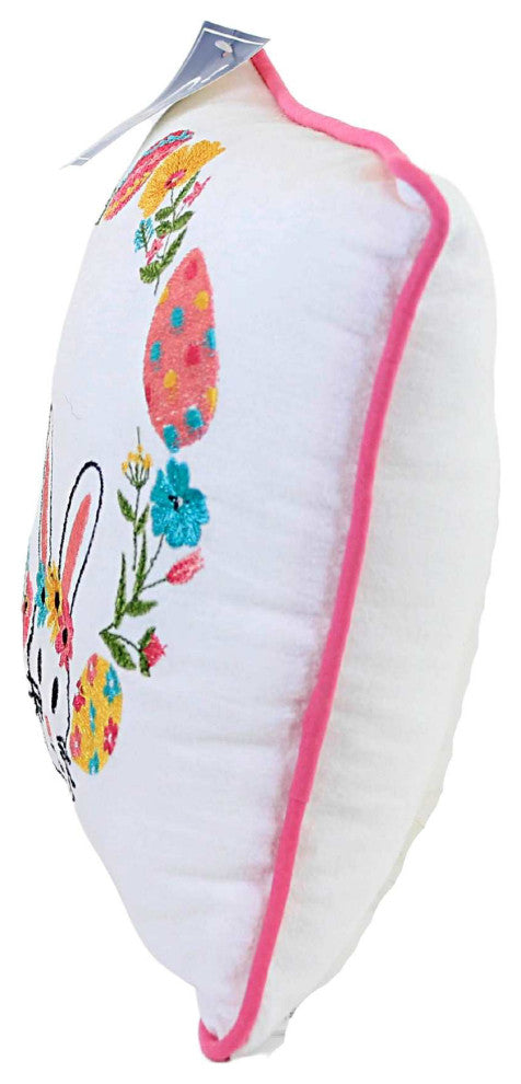 Easter Bunny Egg Wreath Pillow Fabric Home Decor Rabbit C81215868