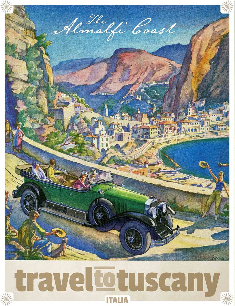 "The Almalfi Coast" Painting Print on Wrapped Canvas