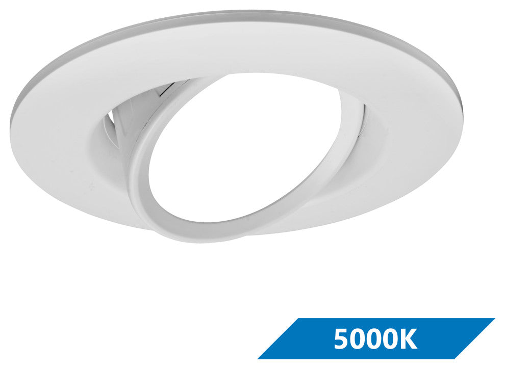 DCG Series 6 in. White Gimbal LED Recessed Downlight, 5000k