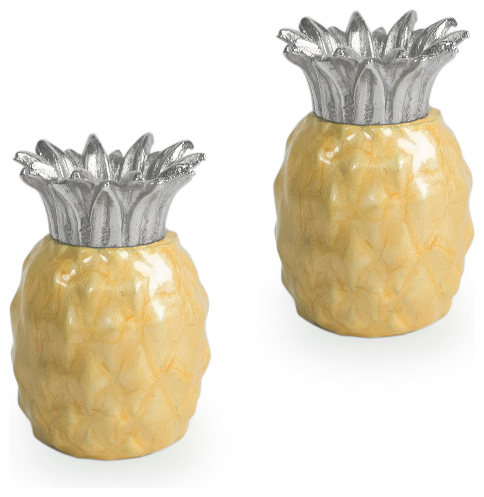 Pineapple Salt and Pepper Shakers, Saffron