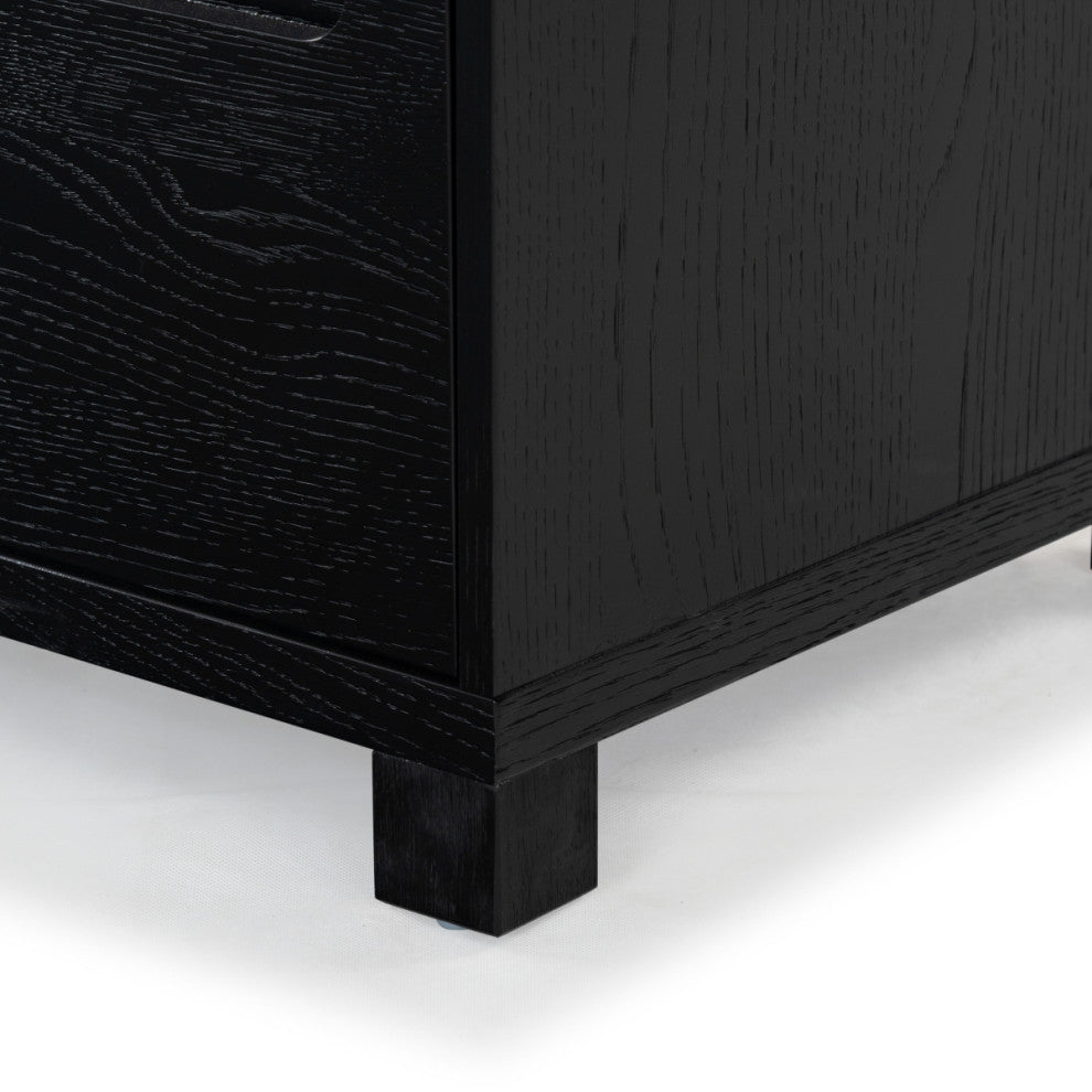 Safavieh Couture Tobiette 2 Drawer Nightstand, Black