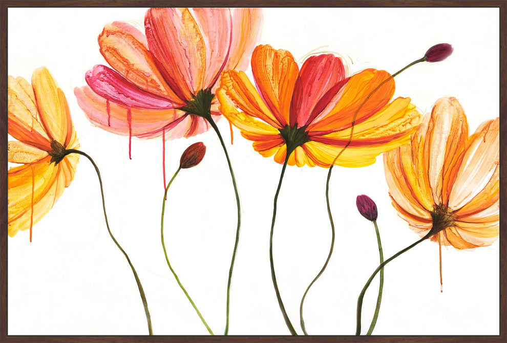 "Luminous Blossoms II" by Julie Joy Floater Framed Print Canvas, 60x40