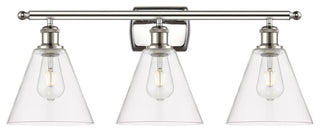 Innovations 516-3W-PN-GBC-82 3 Light Bath Vanity Light, Polished Nickel