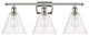 Innovations 516-3W-PN-GBC-82 3 Light Bath Vanity Light, Polished Nickel