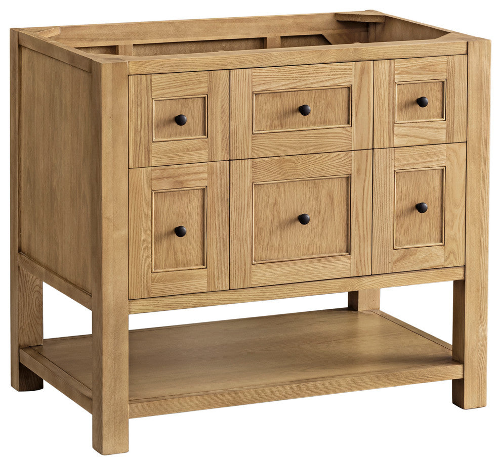 James Martin Breckenridge Bath Vanity, Light Natural Oak, 36", No Top
