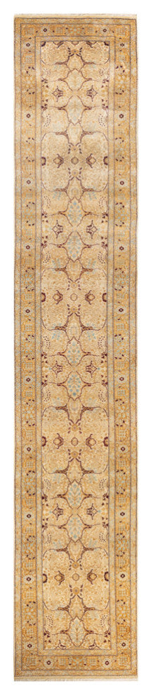 Mandya, One-of-a-Kind Hand-Knotted Area Rug Ivory, 2'7"x14'8"