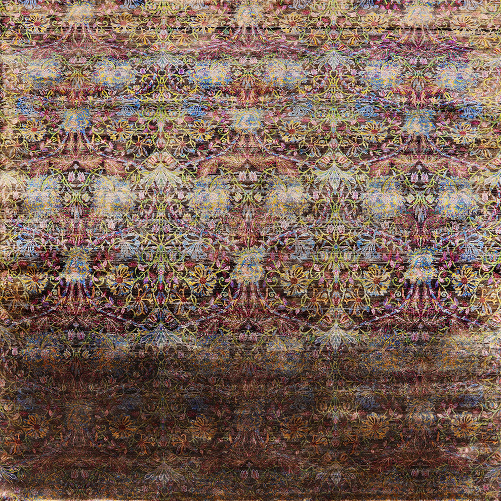Ahgly Company Indoor Square Mid-Century Modern Area Rugs, 5' Square