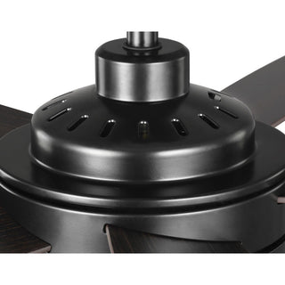Albin Collection 54" Indoor/Outdoor 5-Blade Black Ceiling Fan