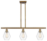 Innovations Cindyrella LED Island Light 516-3I-BB-G652-6-LED, Brushed Brass