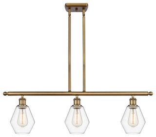 Innovations Cindyrella LED Island Light 516-3I-BB-G652-6-LED, Brushed Brass