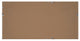 Wyeth Framed Magnetic Chalkboard, Brown 13x26
