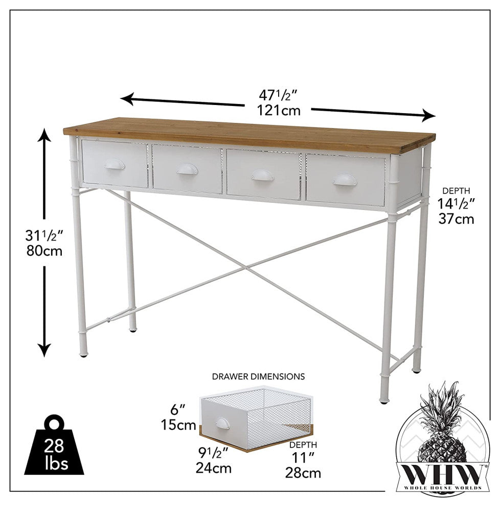 Farmhouse 47.25" Console Table