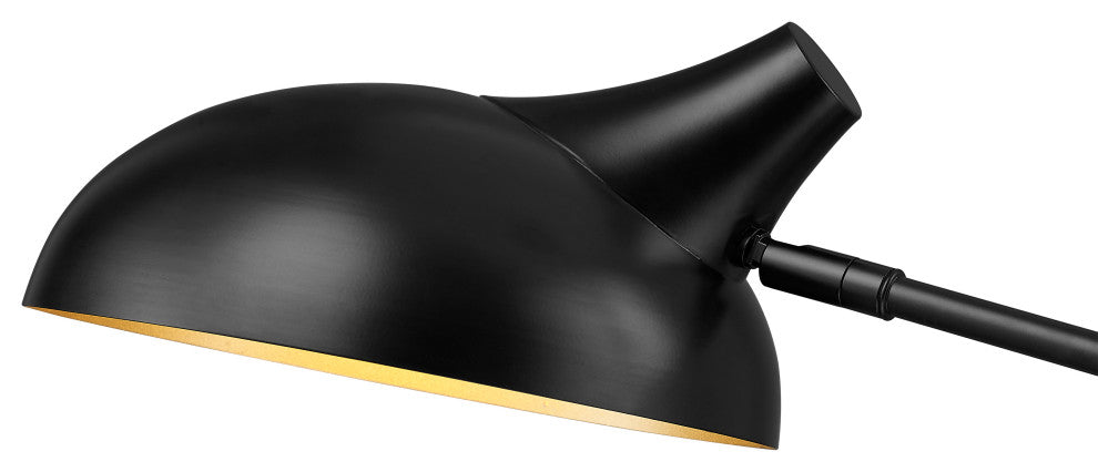 Zlite 1942-2L-MB 2-Light Island, Matte Black Outer/Gold Inner