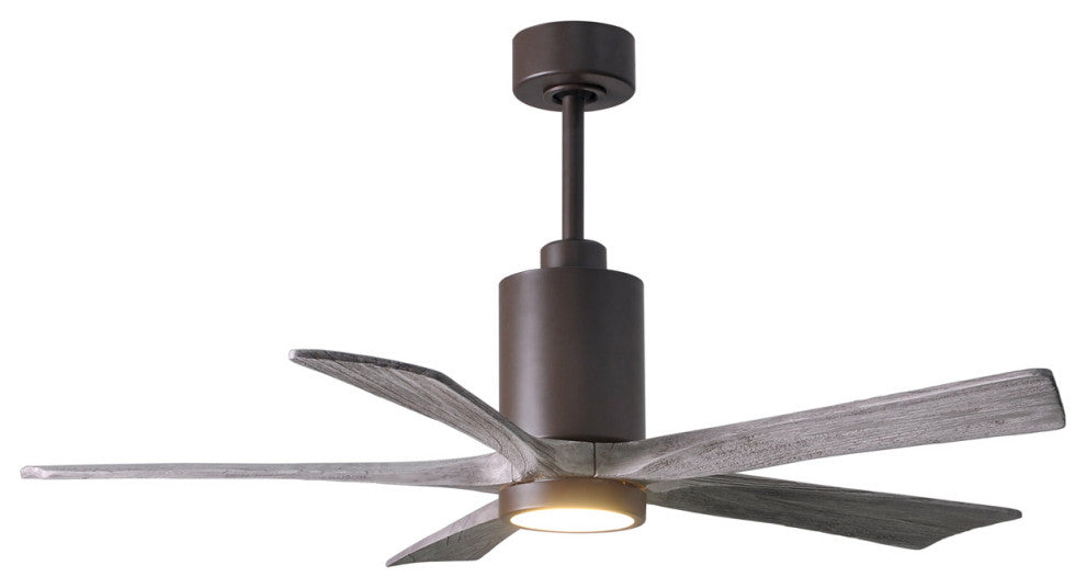 Matthews Fan Patricia-5 With Kit, Textured Bronze, 52", Barn Wood