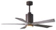 Matthews Fan Patricia-5 With Kit, Textured Bronze, 52", Barn Wood