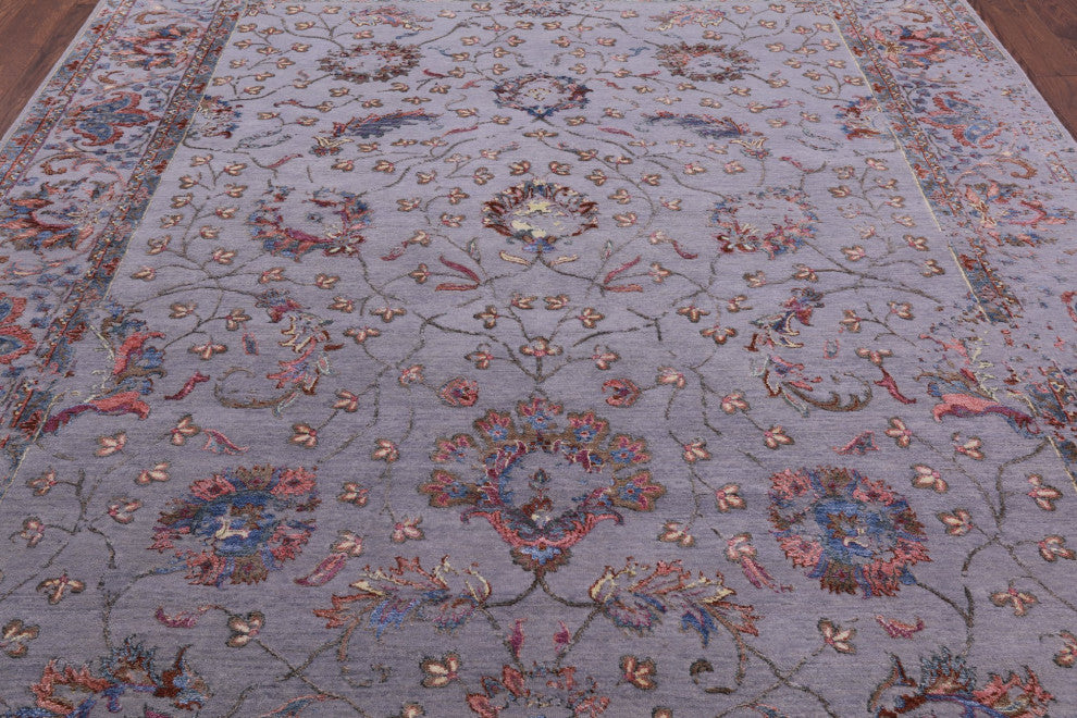 Wool and Silk Persian Hand-Knotted Rug 8' 0" X 10' 0" Q6240