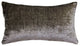 Pillow Decor, Venetian Velvet Cloud Gray Pillow 12x19