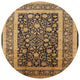 Ahgly Company Indoor Round Mid-Century Modern Area Rugs, 3' Round