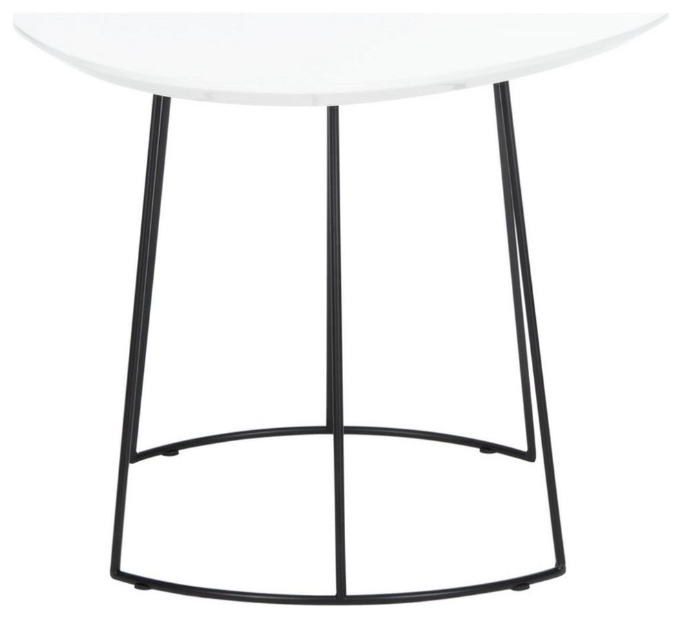Safavieh Brooks Side Table, White/Black