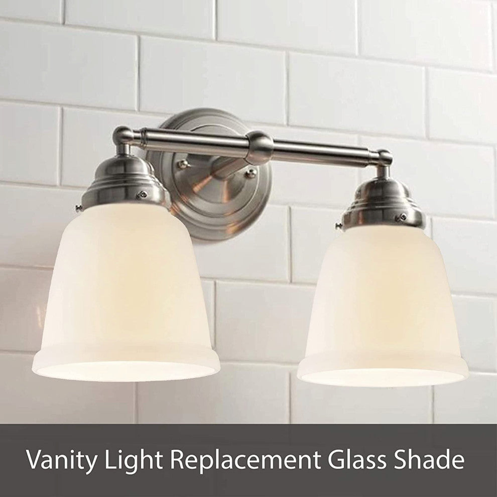 23166-4 Replacement Smoky Alabaster Ceiling Fan Glsss Shade, 4 Pack.