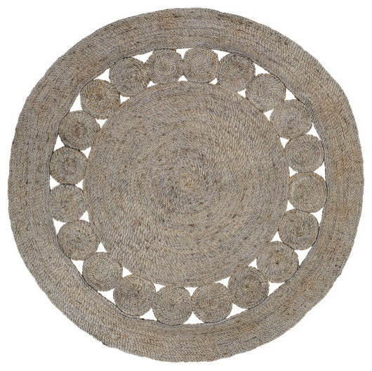 Surya Sundaze SDZ-1007 5' Round Rug, Taupe
