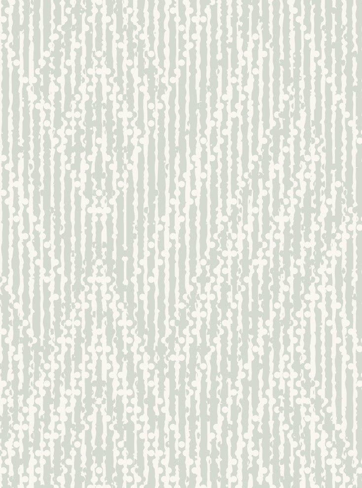 Woven Look Mixed Chevron Peel and Stick Vinyl Wallpaper, Sage, 24"w X 60"h