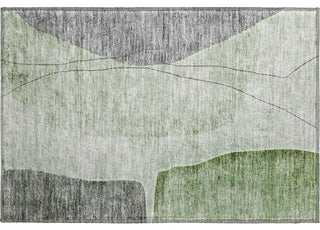 Premium Machine Washable Mayfield AMF696 Green 1'8" x 2'6" Rug
