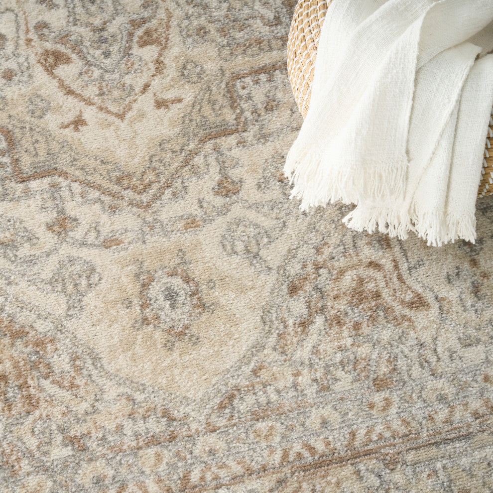 Nourison Quarry 3'9" x 5'9" Beige Vintage Indoor Rug